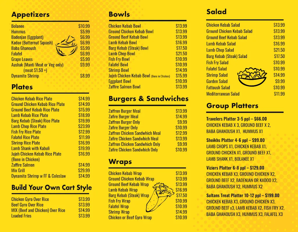 Menu_Zaffron Kitchen_Latham, NY_image_old_1