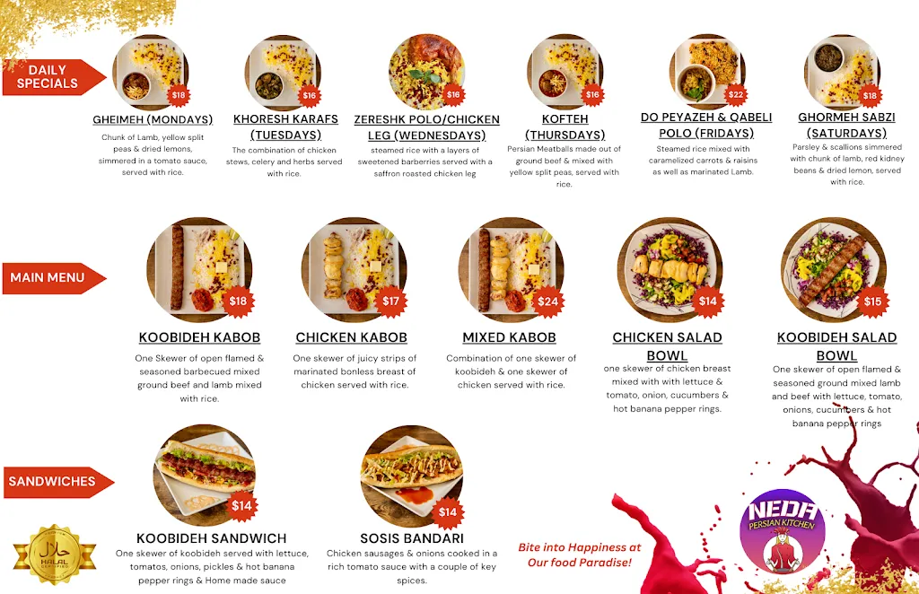 Menu_Neda Persian Kitchen_Latham, NY_image_old_2