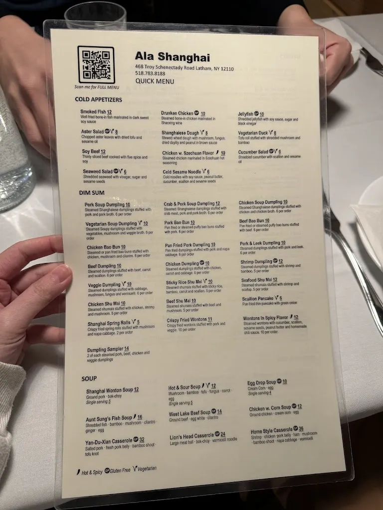 Menu_Ala Shanghai Chinese Cuisine_Latham, NY_image_old_2