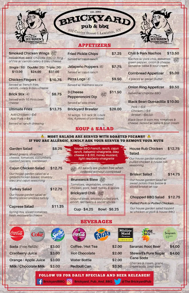 Menu_Brickyard Pub & BBQ_Lewiston, NY_image_old_1