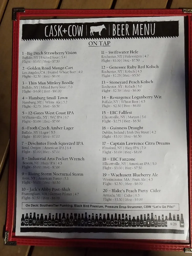 Menu_Cask + Cow_Lewiston, NY_image_old_1