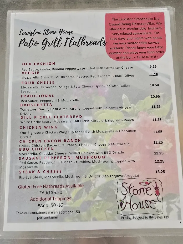 Menu_The Lewiston Stone House_Lewiston, NY_image_old_3