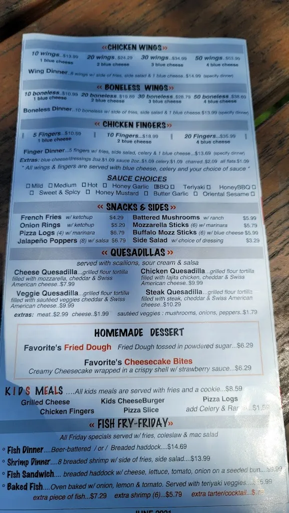 Menu_Favorites Pizza & Wings Lewiston_Lewiston, NY_image_old_1