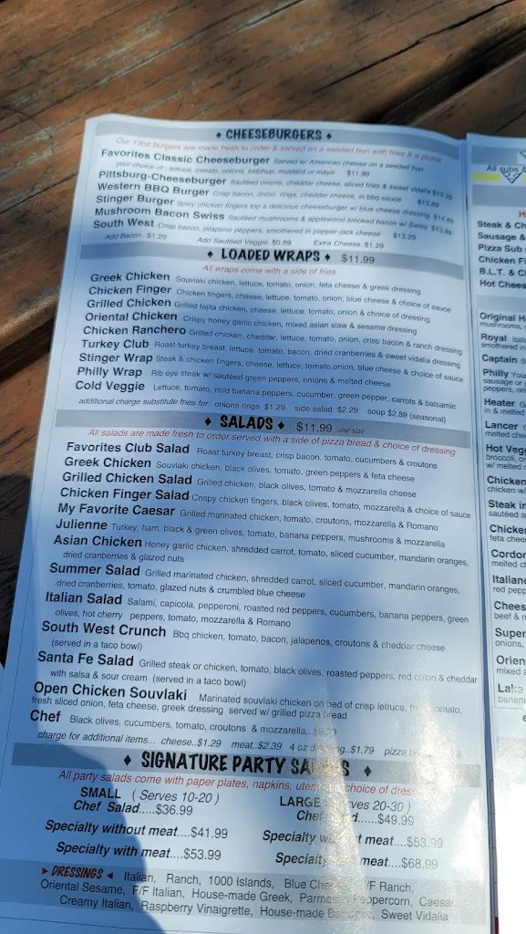 Menu_Favorites Pizza & Wings Lewiston_Lewiston, NY_image_old_2