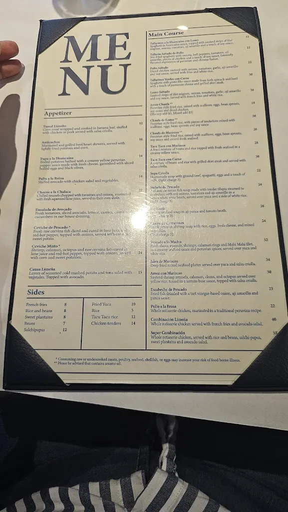 Menu_Lima 33 Restaurant_Little Neck, NY_image_old_3