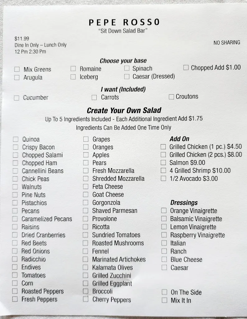 Menu_Pepe Rosso 24_Port Washington, NY_image_old_1