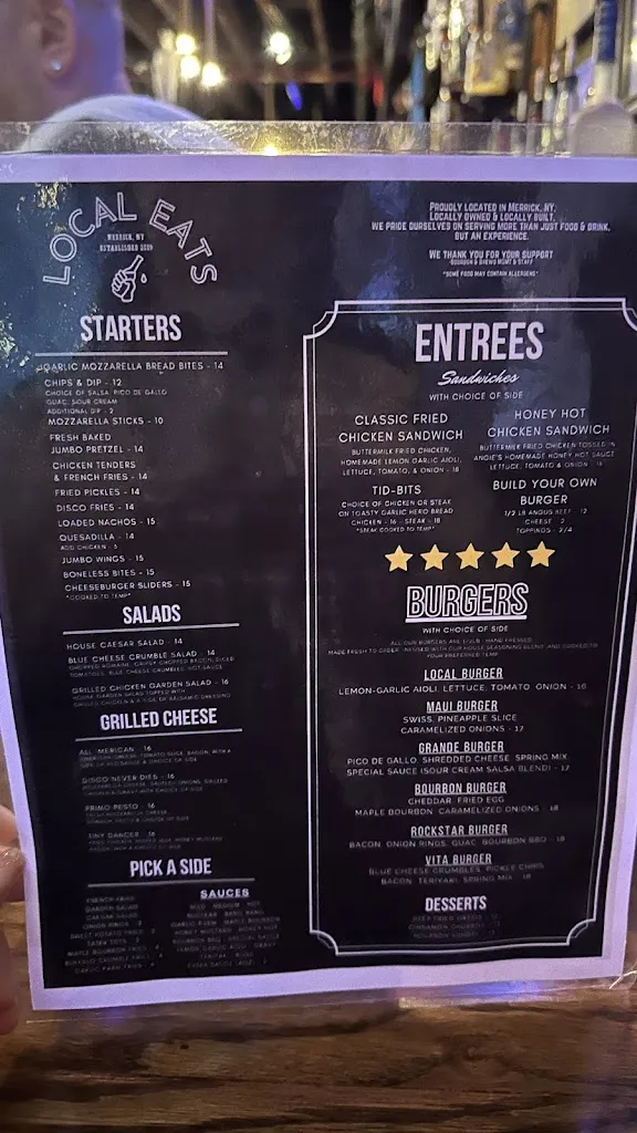 Menu_Bourbon & Brews_Merrick, NY_image_old_3
