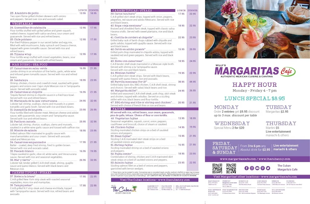 Menu_Margaritas Cafe_Merrick, NY_image_old_2
