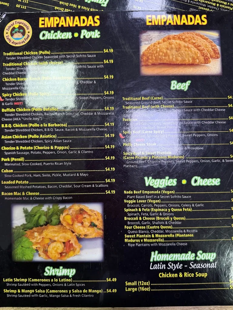 Menu_Island Empanada of Merrick_Merrick, NY_image_old_2