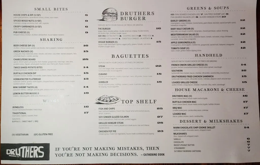 Menu_Druthers Brewing Company_Albany, NY_image_old_1