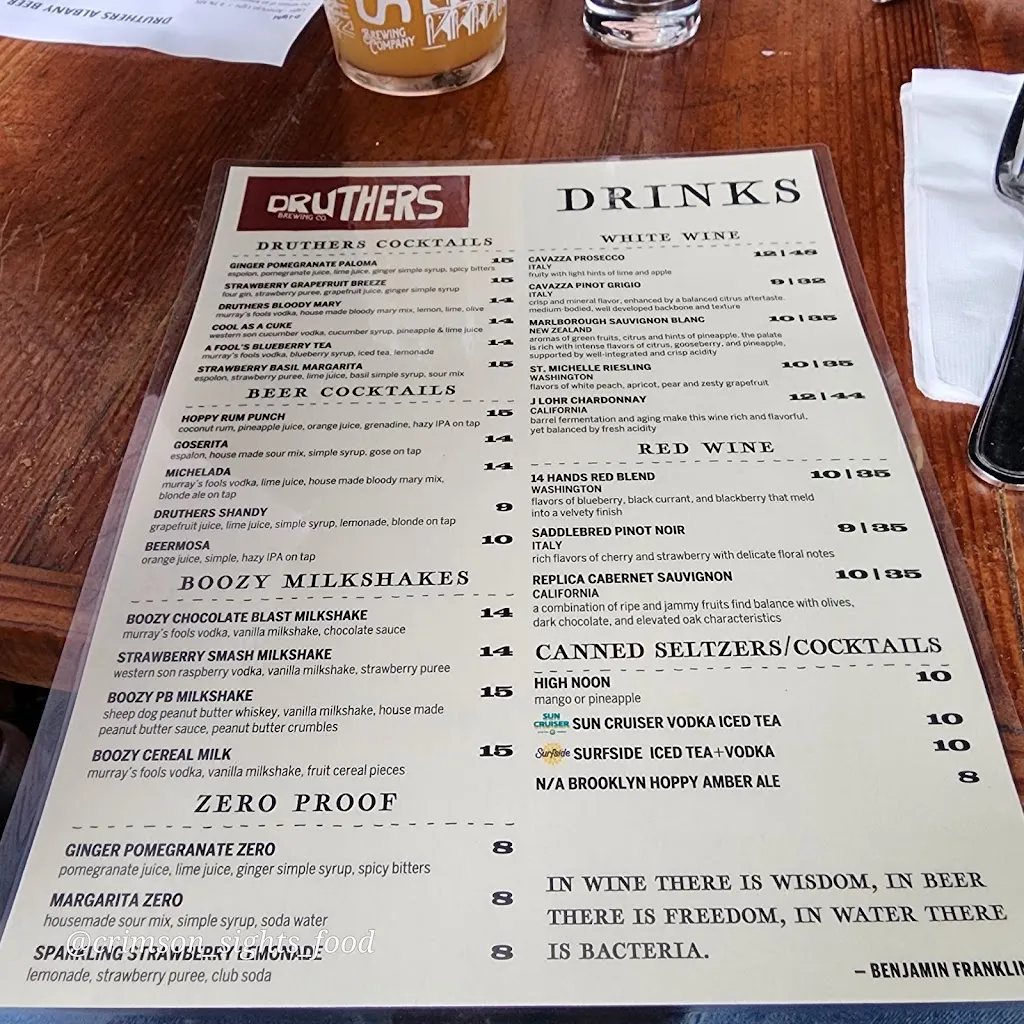 Menu_Druthers Brewing Company_Albany, NY_image_old_2