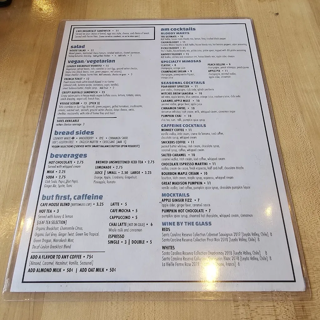 Menu_Cafe Madison_Albany, NY_image_old_3