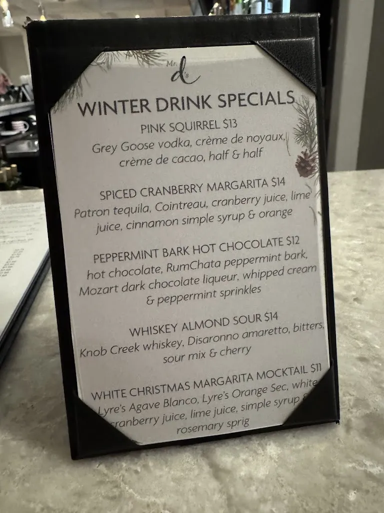 Menu_Mr. D's Restaurant & Lounge_660 Albany Shaker Rd, Albany_image_old_2