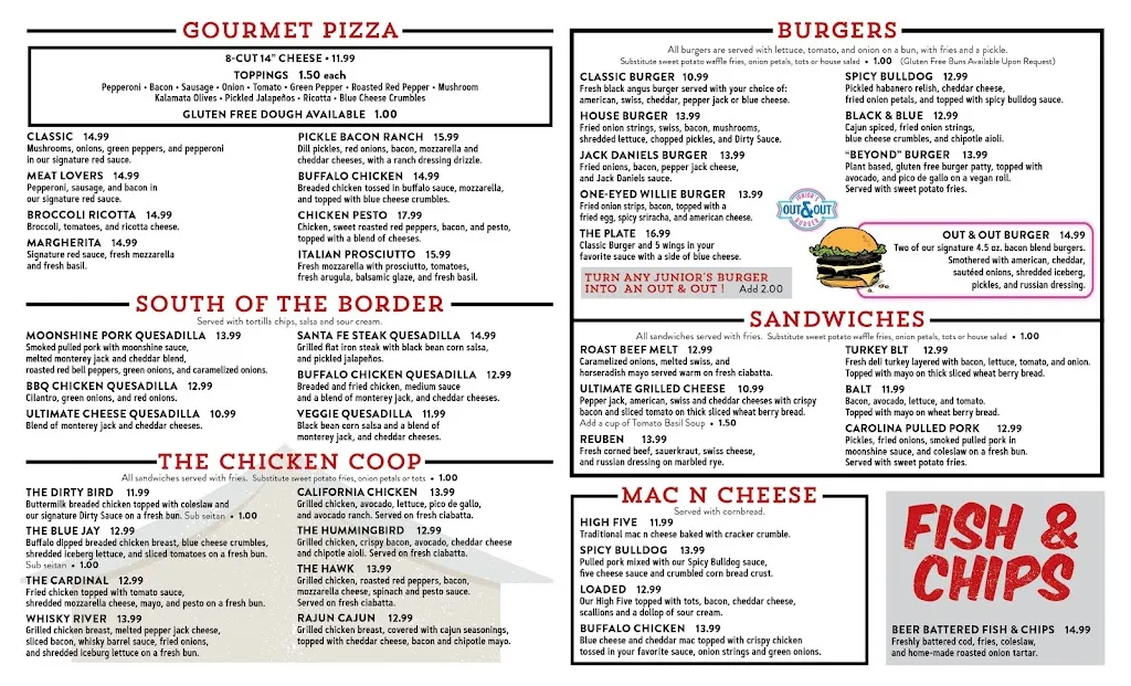Menu_Junior's Bar & Grill_Troy, NY_image_old_2