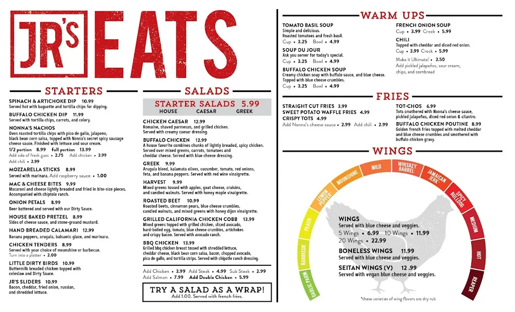Menu_Junior's Bar & Grill_Troy, NY_image_old_3