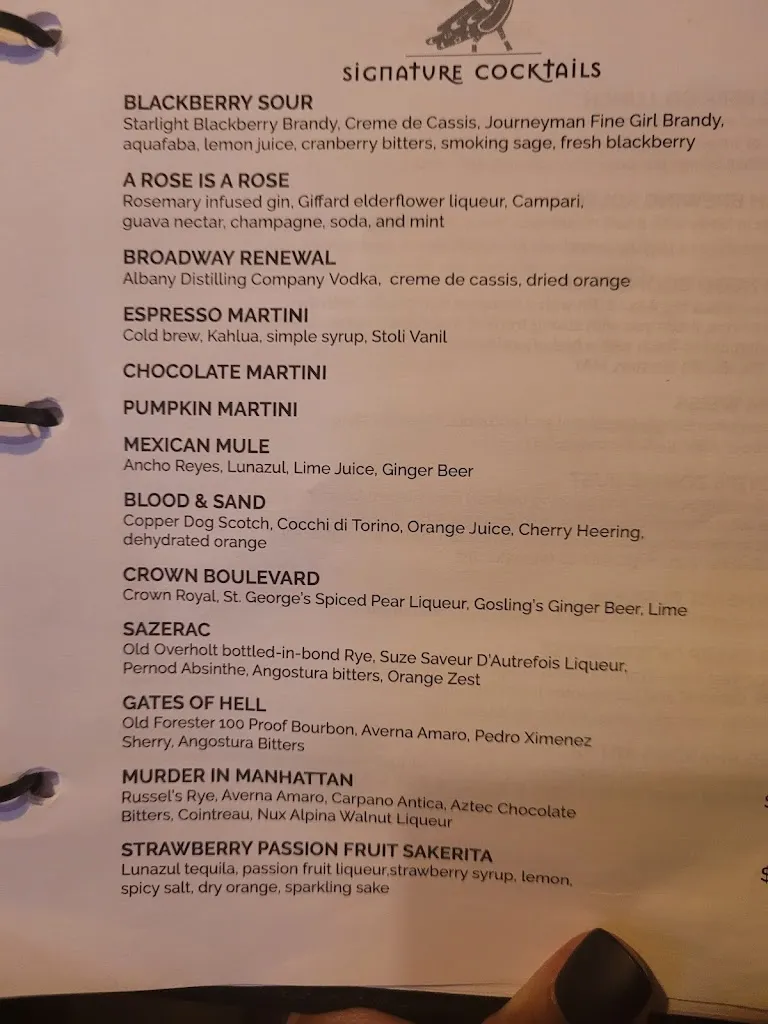 Menu_The Copper Crow_Albany, NY_image_old_1