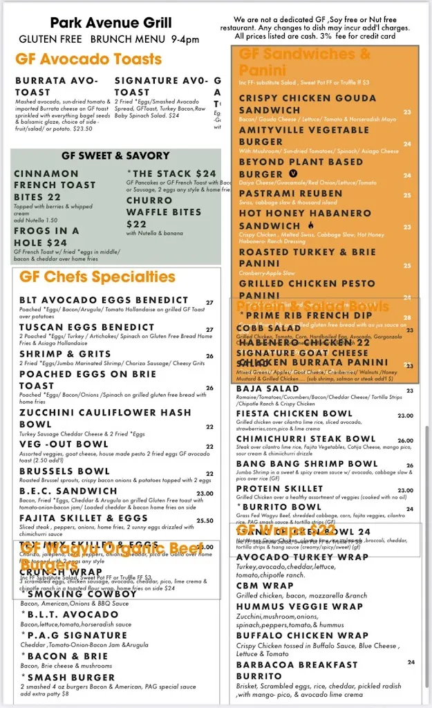 Menu_Park Avenue Grill_Amityville, NY_image_old_3