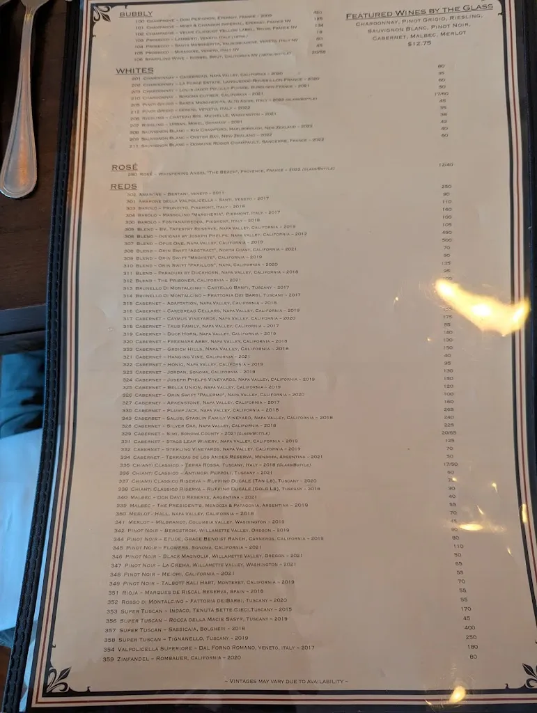 Menu_Vittorio's_Amityville, NY_image_old_1