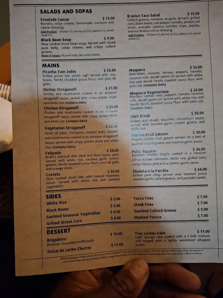 Menu_Brazico Brazilian Mexican Kitchen & Bar_Amityville, NY_image_old_3