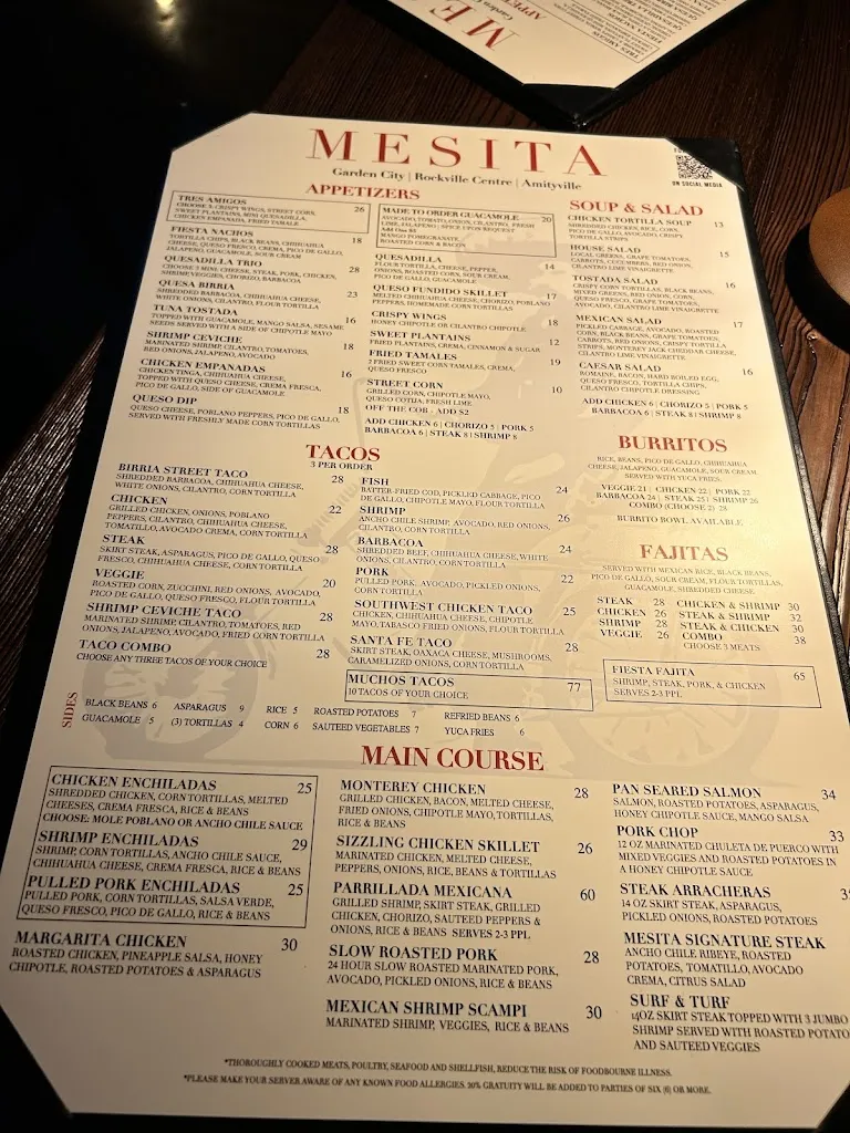 Menu_Mesita Amityville_Amityville, NY_image_old_1