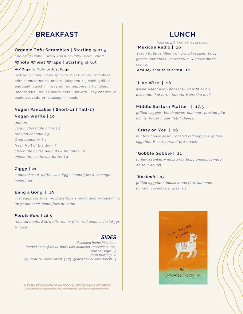 Menu_Cornucopia's Noshery, Inc._Amityville, NY_image_old_1