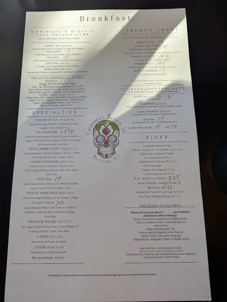 Menu_Cornucopia's Noshery, Inc._Amityville, NY_image_old_3