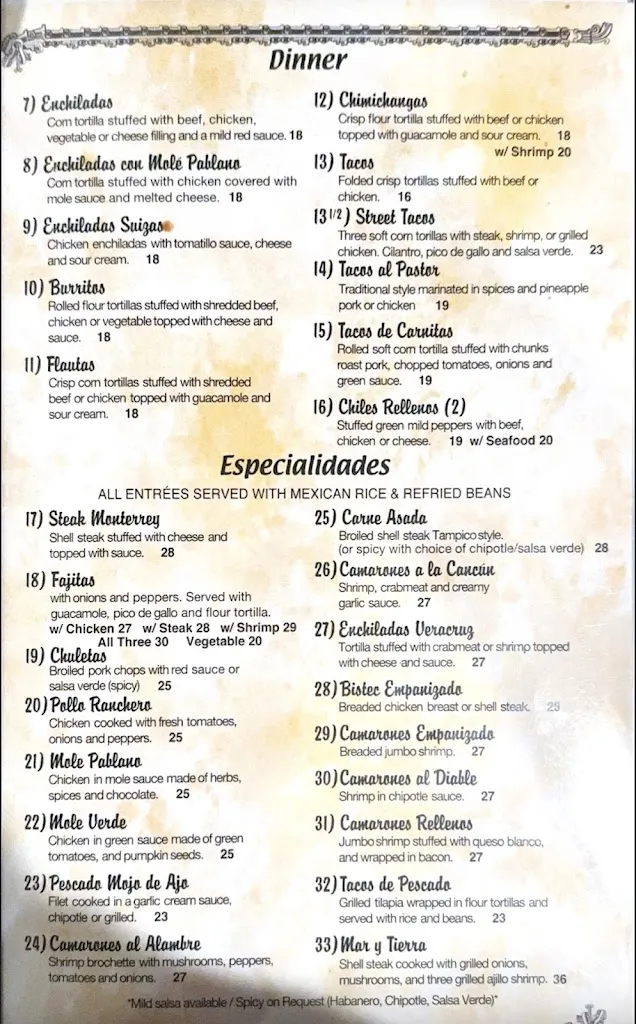 Menu_Fiesta Mexico_Orangeburg, NY_image_old_1