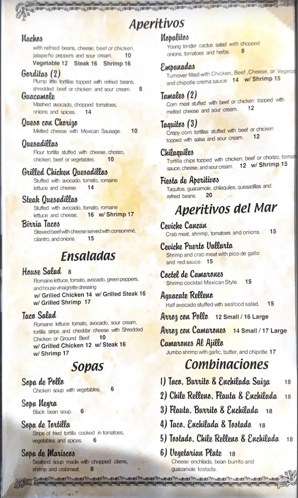Menu_Fiesta Mexico_Orangeburg, NY_image_old_2