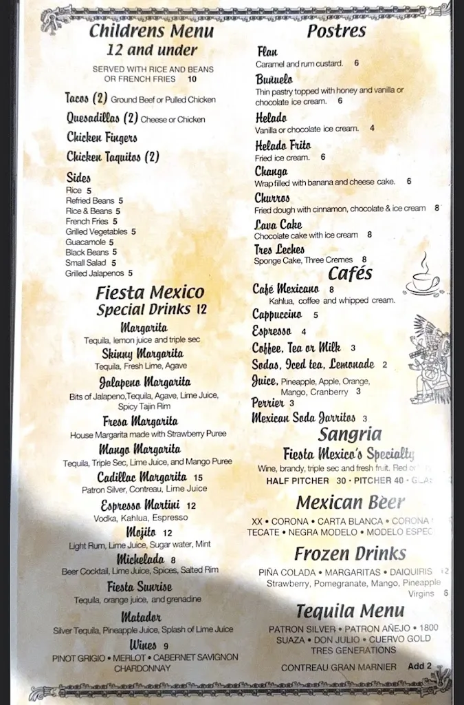 Menu_Fiesta Mexico_Orangeburg, NY_image_old_3