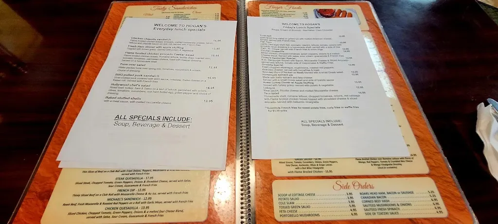 Menu_Hogan's Diner_Orangeburg, NY_image_old_1