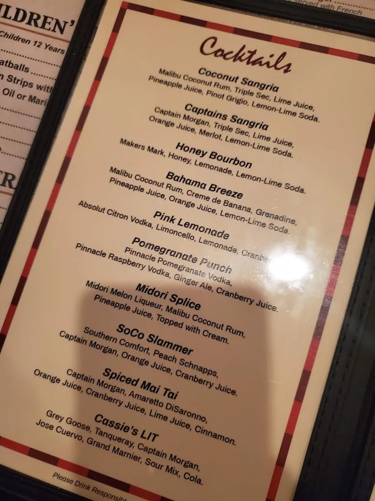 Menu_Cassie's_Orangeburg, NY_image_old_1