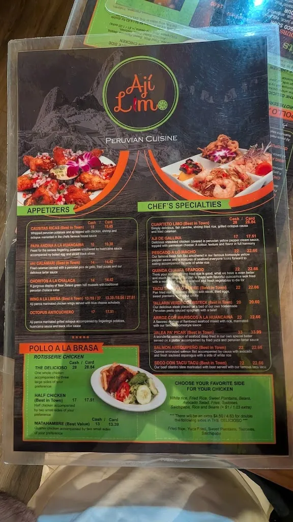 Menu_Aji Limo Peruvian cuisine_Ossining, NY_image_old_2