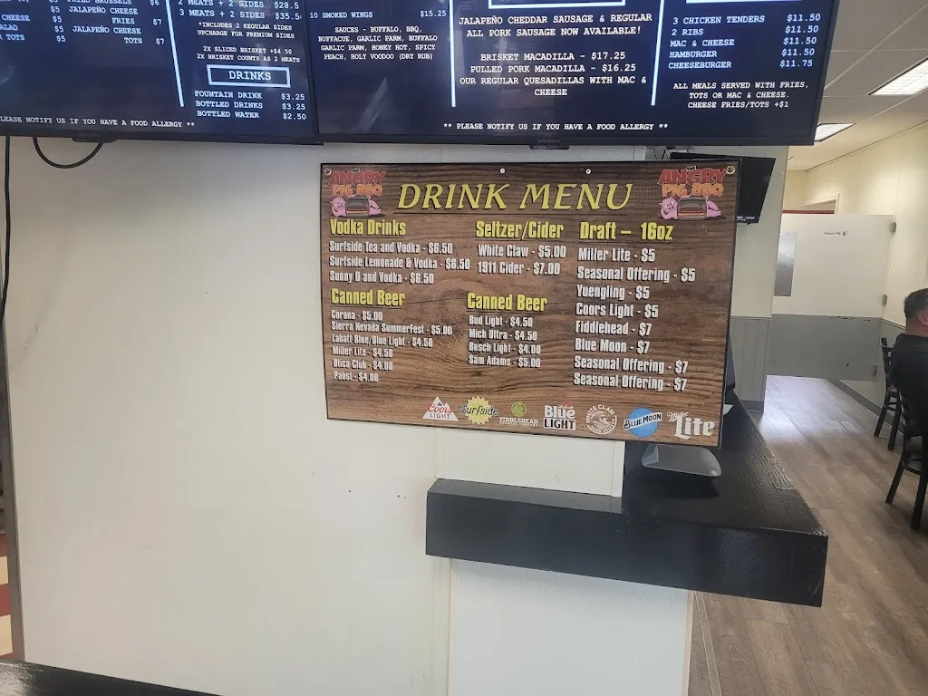 Menu_The Angry Pig BBQ_Phoenix, NY_image_old_2