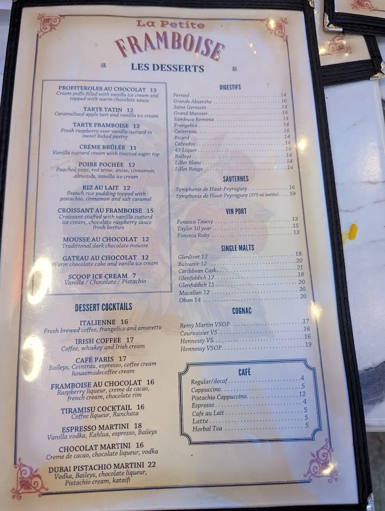 Menu_La Petite Framboise_Port Washington, NY_image_old_2