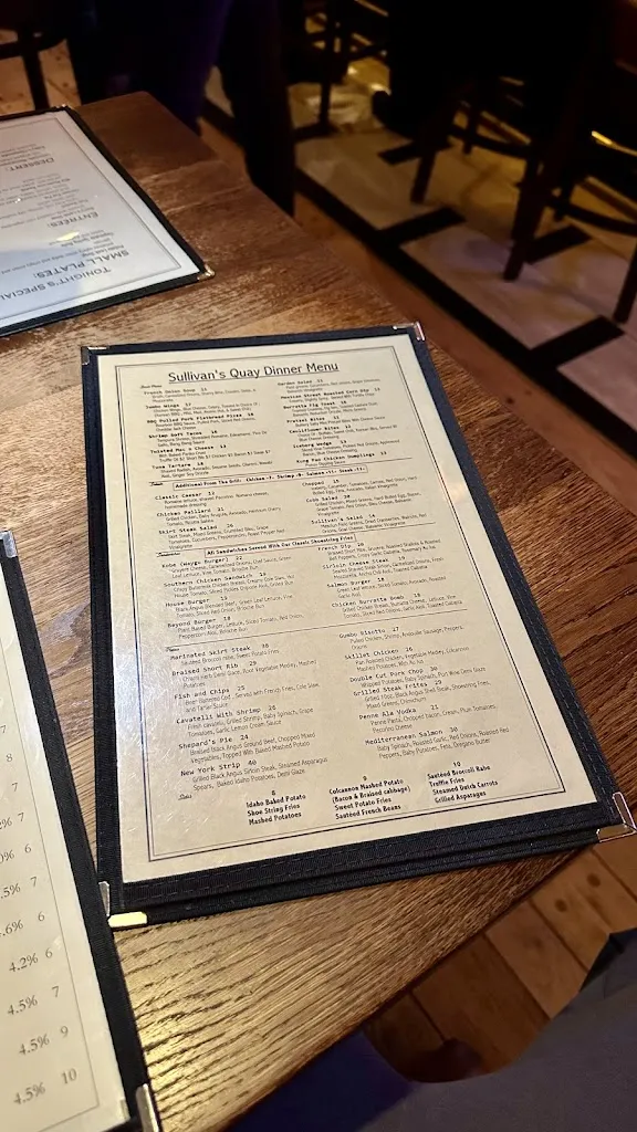Menu_Sullivan's Quay_Port Washington, NY_image_old_3