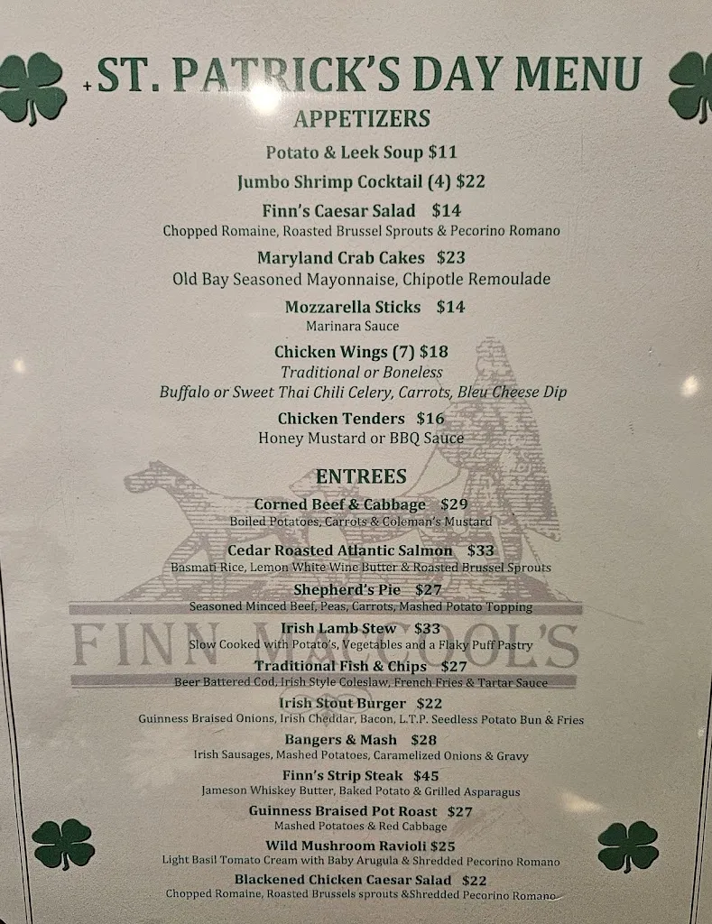 Menu_Finn MacCools_Port Washington, NY_image_old_1
