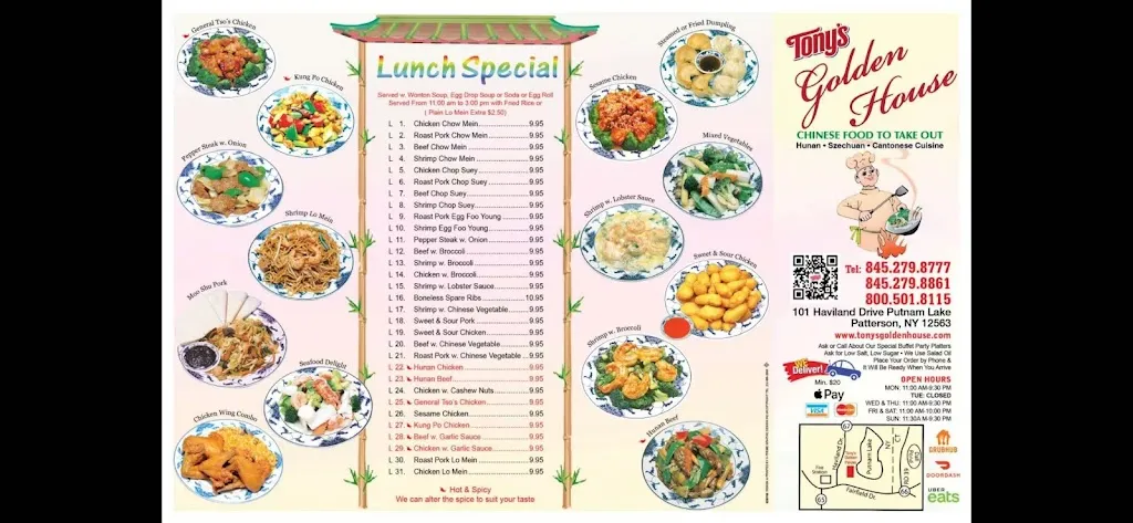 Menu_Tony's Golden House Chinese Take-Out Restaurant_Patterson, NY_image_old_2