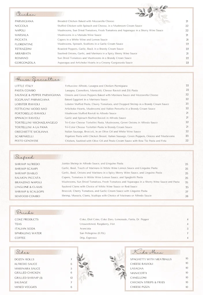Menu_Napoli's Italian Restaurant_South Ogden, UT_image_old_1