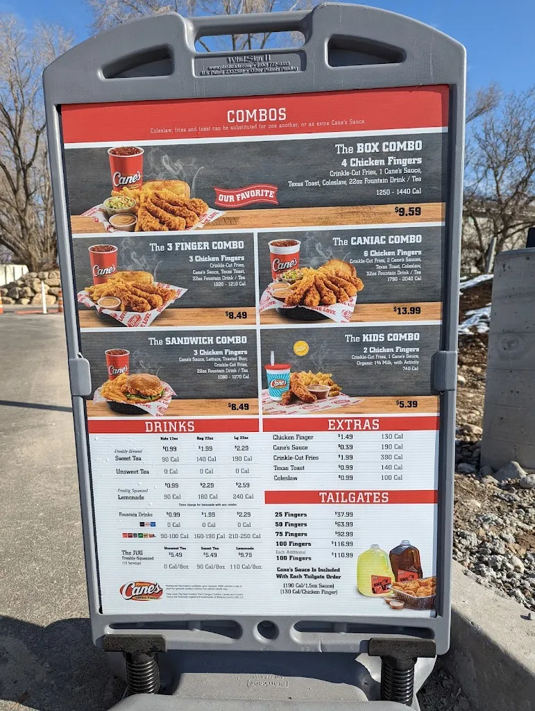 Menu_Raising Cane's Chicken Fingers_Riverdale, UT_image_old_1