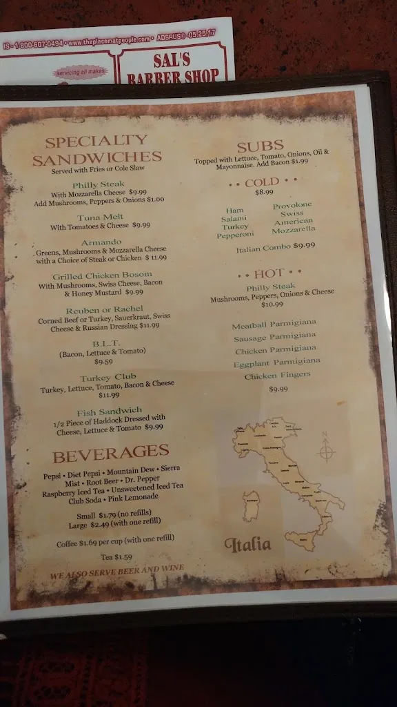 Menu_Boyz From Italy_Rome, NY_image_old_3