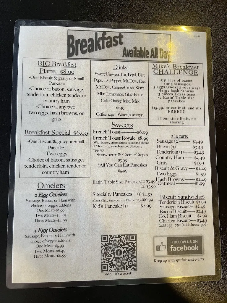 Menu_The Eatin' Table_Tompkinsville, KY_image_old_3