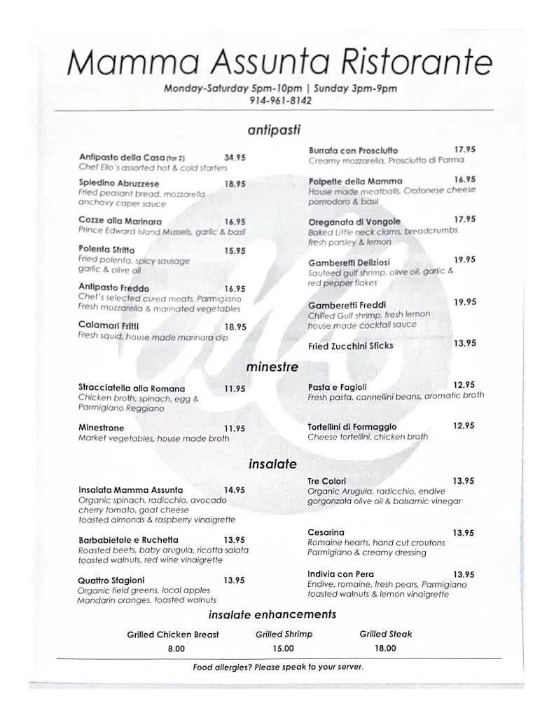 Mamma Assunta Ristorante_Tuckahoe, NY_menu_immagine_2
