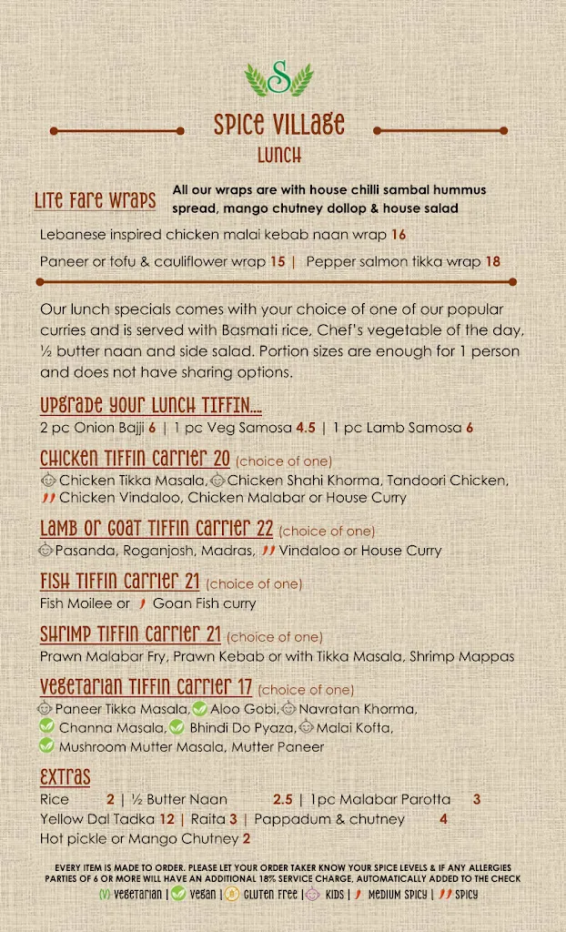Menu_Spice Village_Tuckahoe, NY_image_old_1