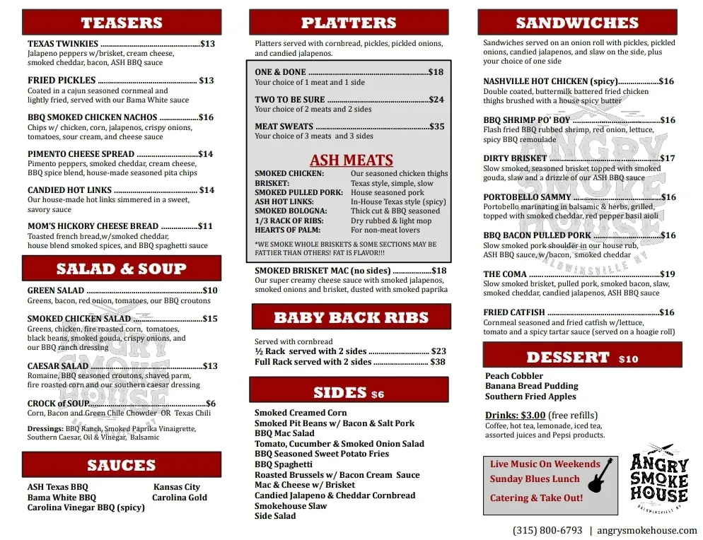 Menu_Angry Smokehouse_Baldwinsville, NY_image_old_2