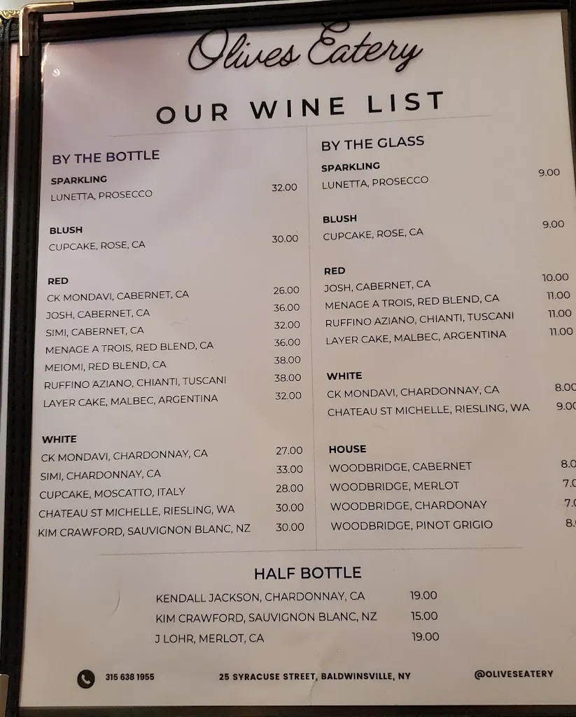 Menu_Olives Eatery and Shoppes_Baldwinsville, NY_image_old_2
