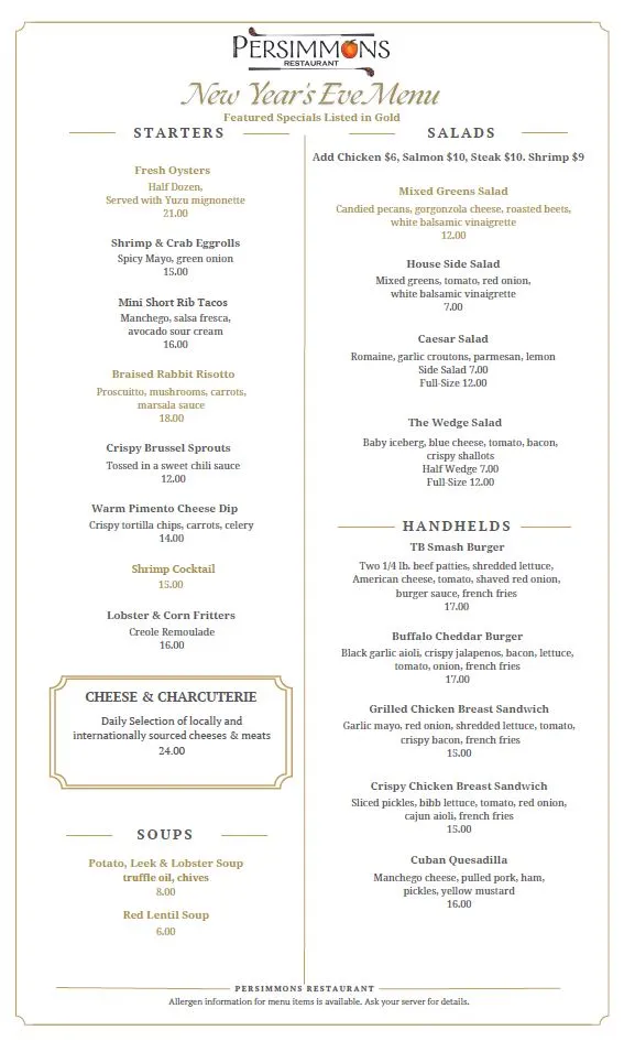 Menu_Persimmons_Baldwinsville, NY_image_old_1
