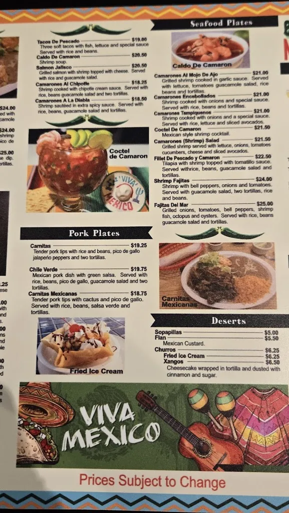 Menu_El Mezquite de Luna_Fulton, NY_image_old_2