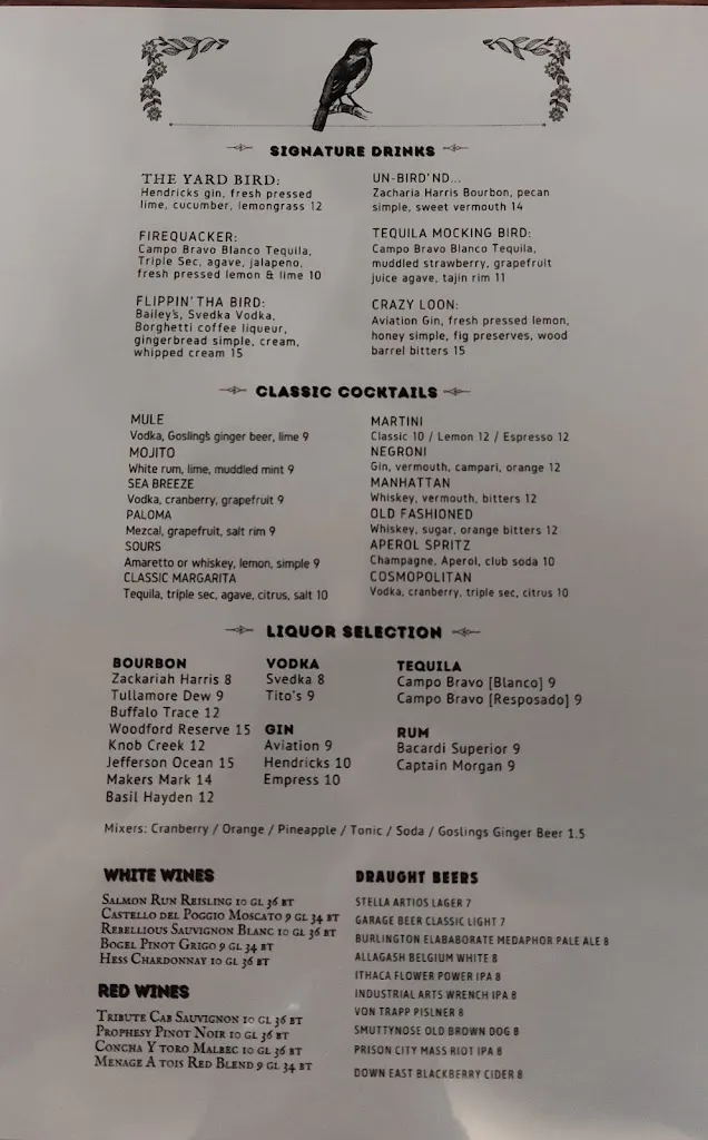 Menu_Lor Bird_Fulton, NY_image_old_2