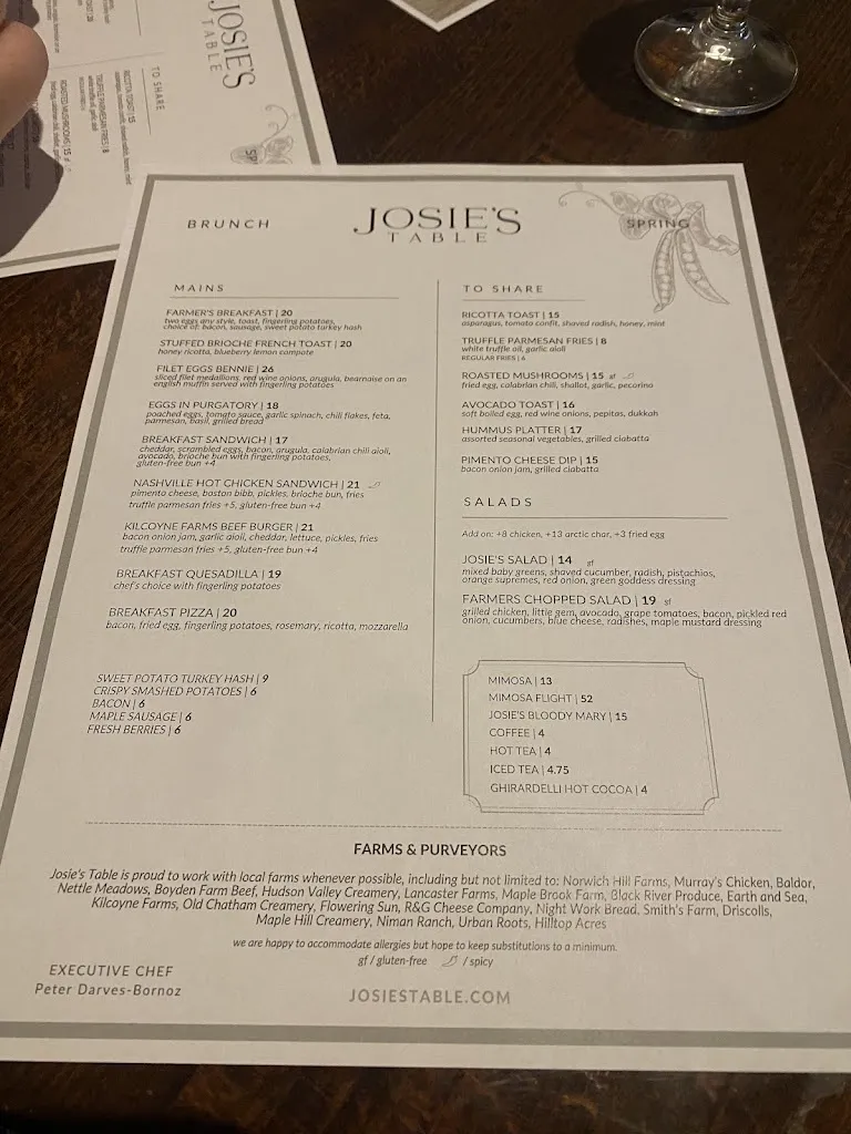 Menu_Josie's Table_Albany, NY_image_old_3