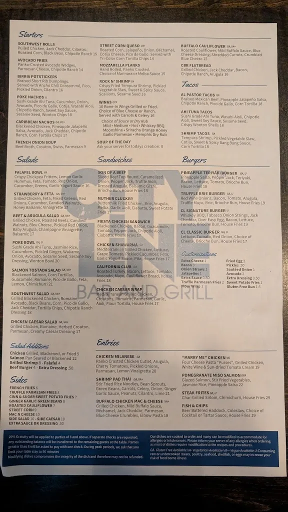 Menu_City Line Bar and Grill_Albany, NY_image_old_1